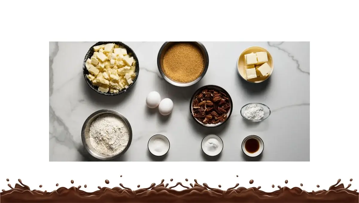 ingredients-of-a-german-chocolate-blondie-cake