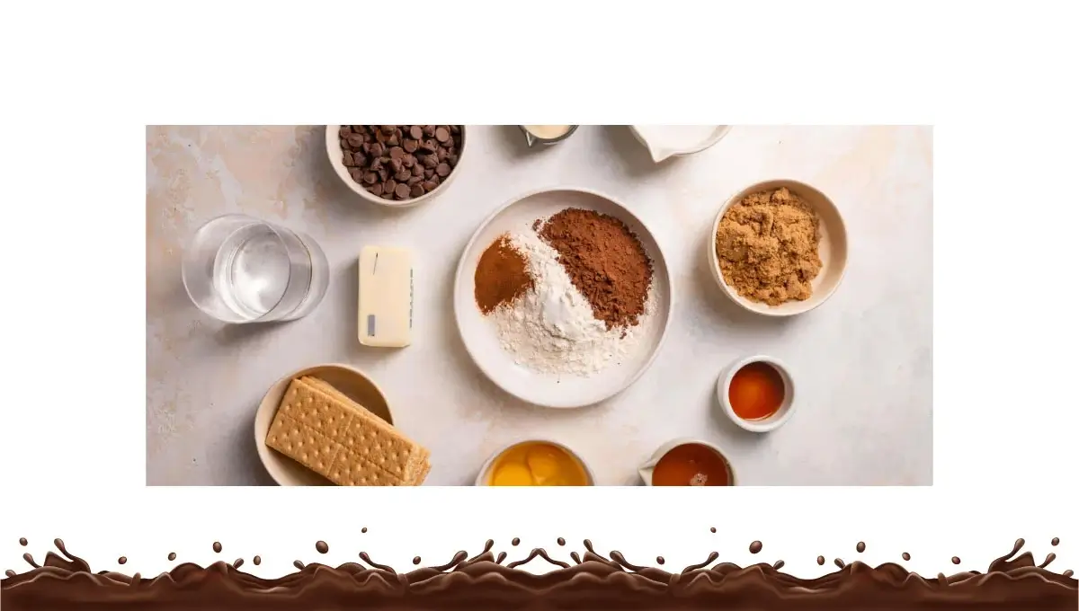 ingredients for s'mores brownies